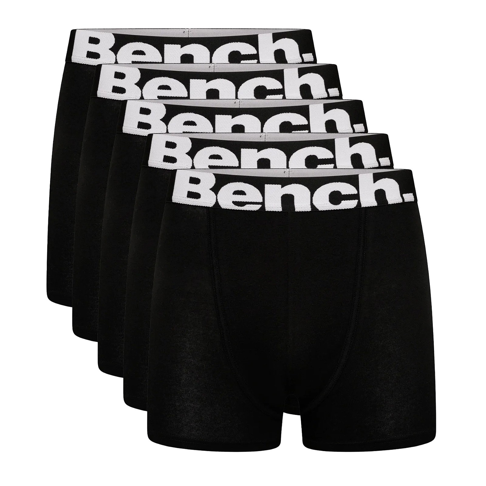 Bench - 5 Pack Boys Cotton Boxer Shorts | Soft Stretch Comfort Fit Underwear