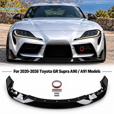 Fits Toyota Gr Supra A90 A91 2020-2026 Ag Style Front Bumper Lip Kit Gloss Black