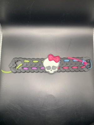Monster High Bracelet McDonald s 2015 Plastic Black Wide Bow Ribbons Happy Meal