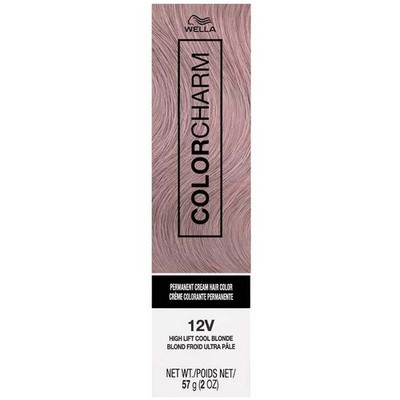 SALON HAIR WELLA COLOR CHARM PERMANENT DYE CREAM 12V HIGH LIFT COOL BLONDE