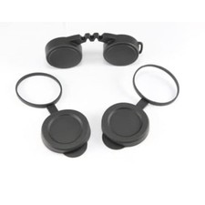 10x42 Binocular Rubber Objective Lens Caps Rear Rainguard Fits 54-55mm Black