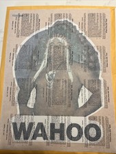 Wahoo McDaniel AWA Wrestling Iron On T-Shirt Transfer Unused 10.5x8 1970s
