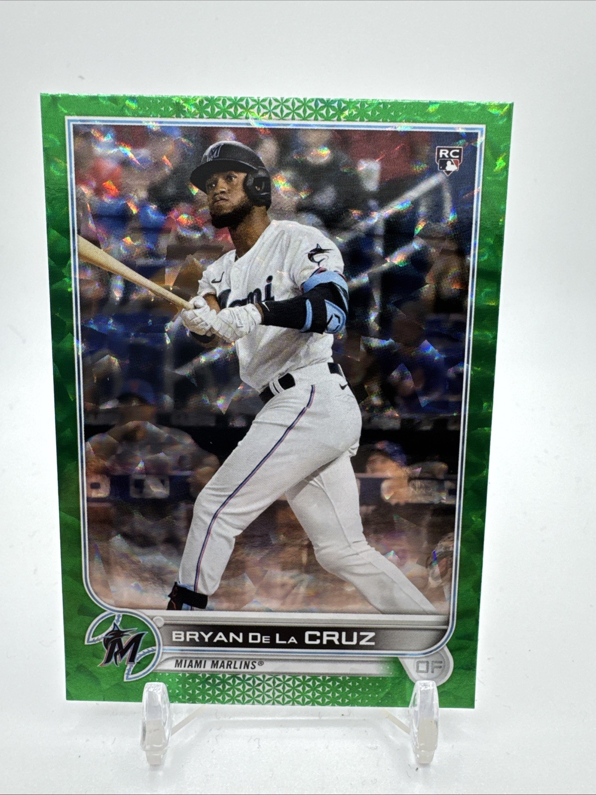 2022 Topps Series One Green Foil /499 Rookie RC #22 Bryan De La Cruz