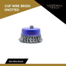 1 Pack Wheel Cup Brush 4 Inch (4" Twisted/Knotted) For 5/8"-11 Angle Grinders