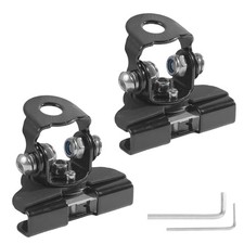 2PCS Car Hood Mounted Light Brackets,Ditch Light Brackets,Car Black