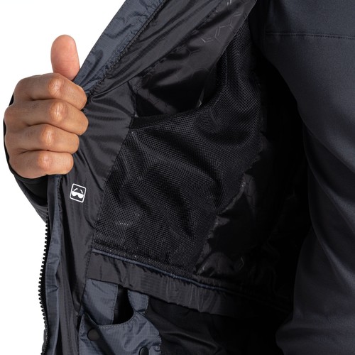 Chaqueta de esquí acolchada térmica con capucha impermeable Ollie Dare 2b para hombre - ébano - Imagen 3 de 7