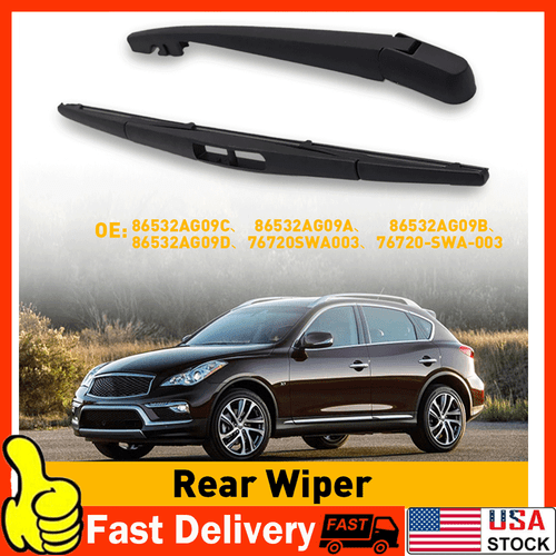 Rear Window Windshield Wiper Arm Blade Set Replacement Fit 2007-2011 Honda CRV - Picture 16 of 16