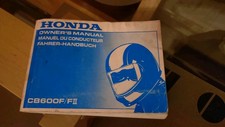 USED GENUINE HONDA CB600F F2 HORNET OWNERS MANUAL ENGLISH FRENCH AND GERMAN