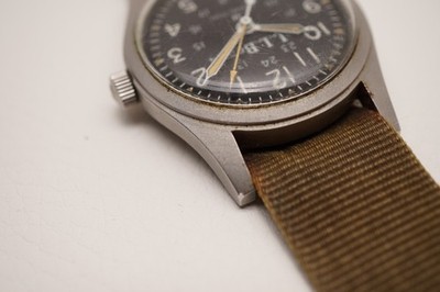 Vintage Hamilton Khaki L.L.Bean 9219 33mm Manual-Wind Field Watch