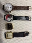 Lot Of 4 Vintage Watches Seiko, Sheffield, Delta Non-Working For Parts Or Repair
