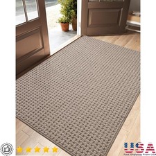 Non Slip Machine Washable Dirt Trapper Rug Home Entrance Hallway Patio Garage US