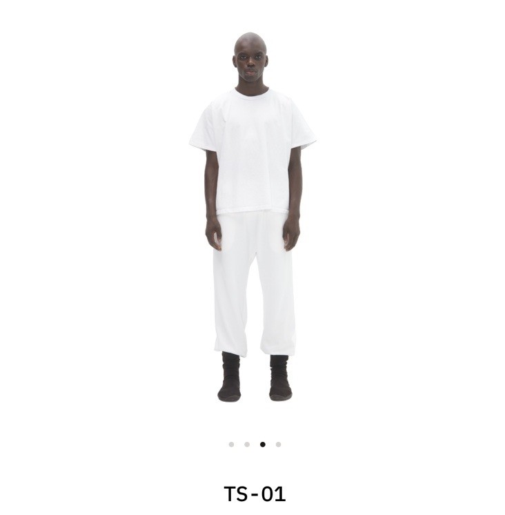Yeezy TS-01 Men's Size 1 Small White Shirt Kanye West | eBay