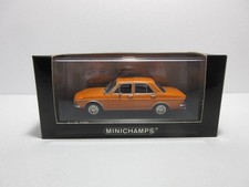 Mini car 1/43 Minichamps Audi 100 1969 Orange model car Age14+