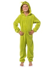 Dr. Seuss GRINCH Who Stole Christmas Kids Hooded Pajama Union Suit XXXL/18 