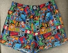 Y2K Vtg DC Comics Originals Super Hero Power Boxer Short Large Batman Superman