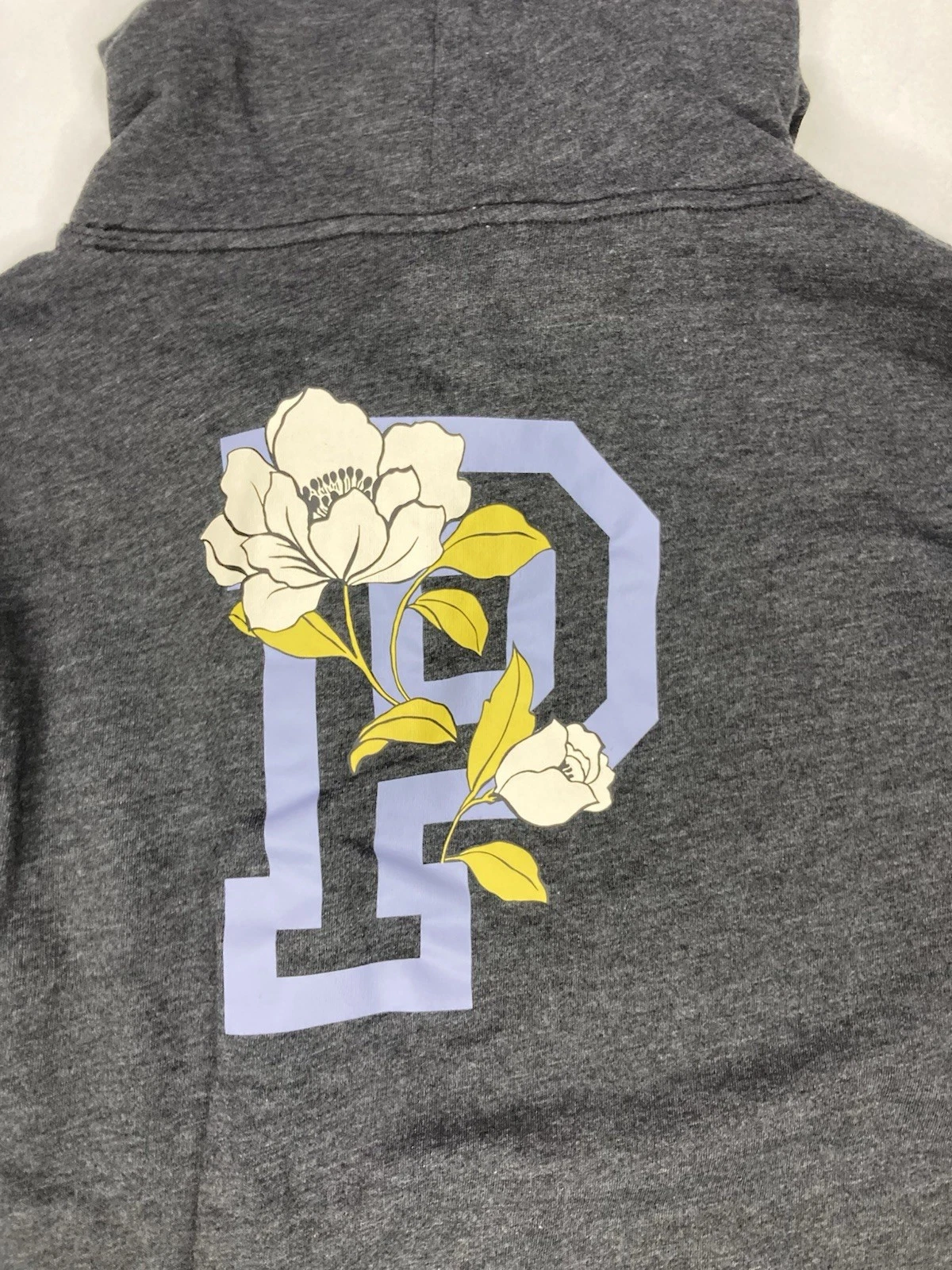 UNDERCOVER Felpa con cappuccio pullover rosa Victoria's Secret P logo floreale donna grande grigio scuro