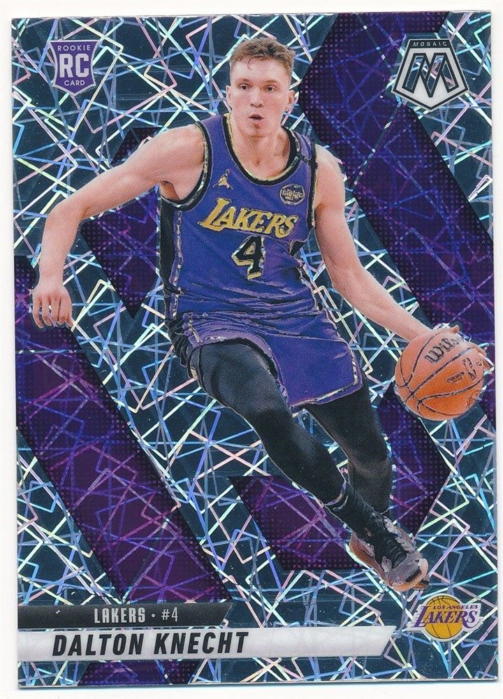 DALTON KNECHT 2024-25 PANINI MOSAIC SILVER LAZER PRIZM #238 LAKERS MINT