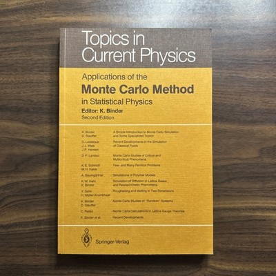 Topics in Current Physics Ser.: Monte Carlo Methods in Statistical Physics