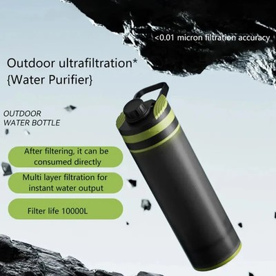 Filterflasche 10.000L - Tragbarer Wasserfilter Outdoor