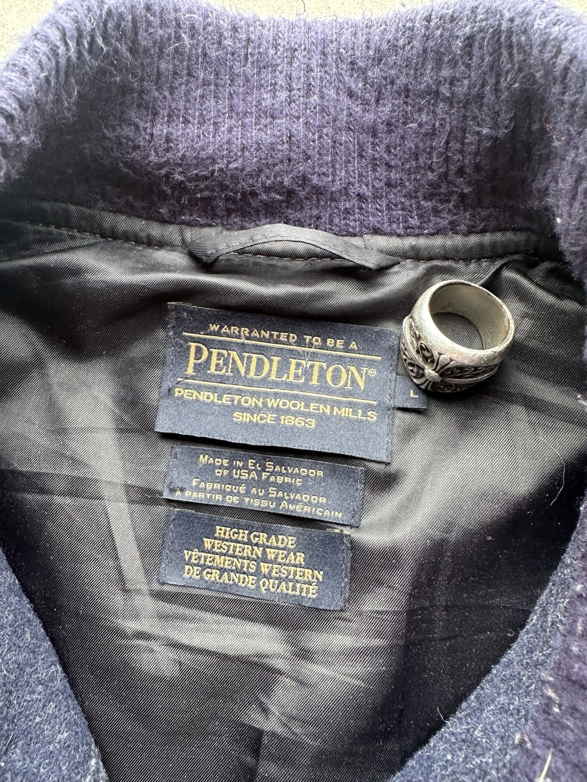 Pendleton western wool button up bomber jacket  S… - image 5