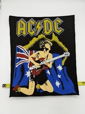 Vintage AC/DC Back Patch Jacket 80s NOS Band Rock Concert Tour Punk AUS Angus