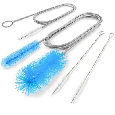 Bozenu Flexible Drain Brush, 66 Inch Long Double Ended Hose Pipe and 58 Blue