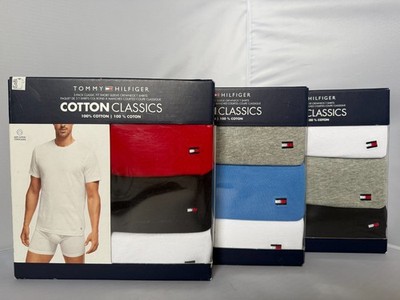 Tommy Hilfiger Men's 3-Pack Cotton Classics Crewneck T-shirts  Size MEDIUM