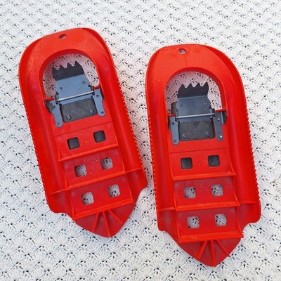 Vtg MSR SnowCat Snowshoes Plastic Climbing Red USA Made - 21.5 Vtg MSR SnowCat Snowshoes Plastic Climbing Red USA Made - 21.5