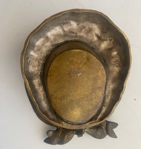 RARE HEAVY BRONZE INKSTAND- Pretty Girl in Bonnet - 19th century - Picture 4 of 4