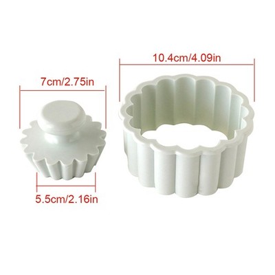 Flower Lace Cookie Cutters Bakeware Mold Fruit Egg Tart Cupcake Mold Plastic New