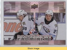 2024 Upper Deck CHL Prominent Combos Diego Buttazzoni Tyson Jugnauth READ 12g7