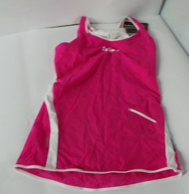Veela 320 SL 201 Ärmellos Frauen Tank Top Gr.S Fuxia/Weiß