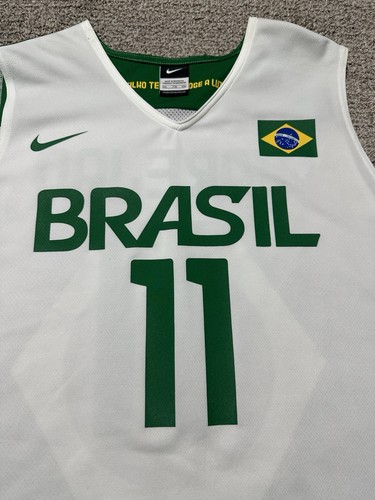Anderson Varejao 2012 White Nike Brazil National Basketball Jersey Mens XXL - Imagen 3 de 13