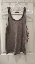 NWT Missoni Multicolor Metallic Sweater Tank Size 44 Flawed Designer Italian