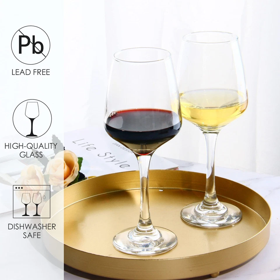 Wine Glasses Set Of 6, 12 Oz Red or White Wine Glass with Stem, Perfect for Home - Image 3 of 4
