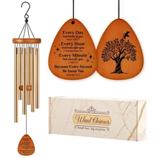 Aurahouse Christian Gifts for Women Men, Bible Verse Wind Chimes, Religious C...