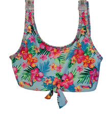 Wonder Nation Girls Hawaiian Floral Bikini Top Size XXL/2XG 18 Beach Coastal