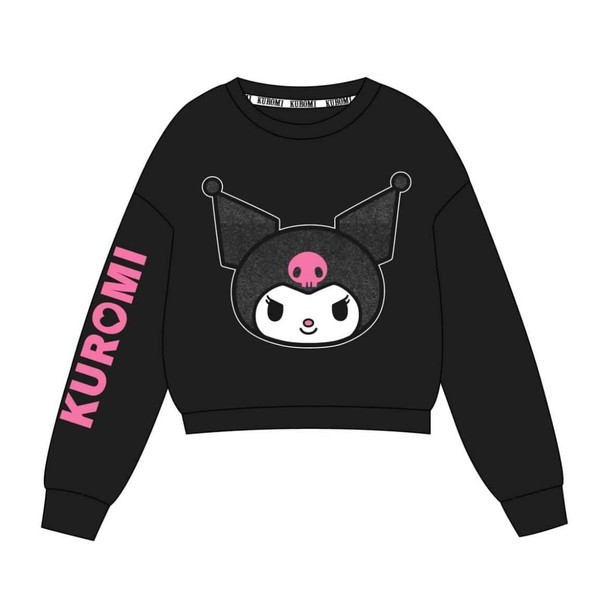 Fleece Sweatshirt Hello Kitty Kuromi Schwarz - 8 Jahre | MÄDchen Cerdà-image