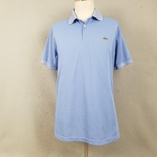 Lacoste Polo Shirt Mens 2XL Blue Pique Classic Fit Short Sleeve Crocodile Logo