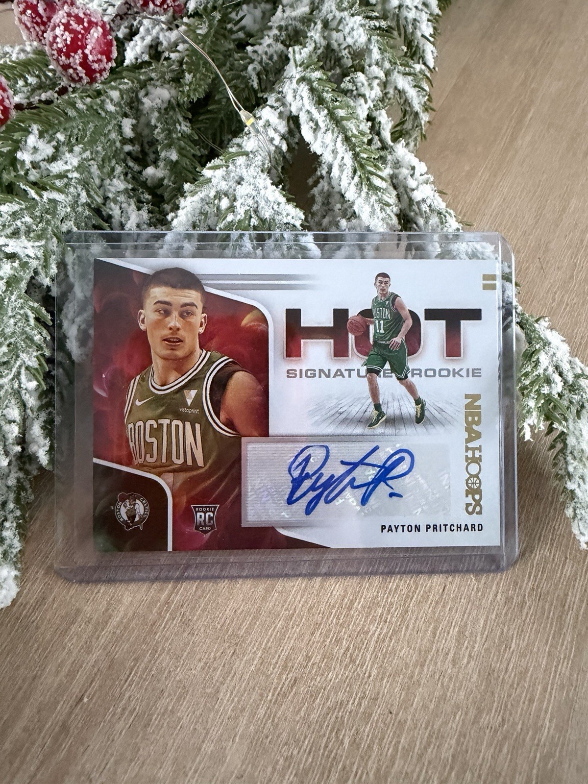 2020-21 Panini NBA Hoops - Hot Signatures Rookies Payton Pritchard #HR-PPR