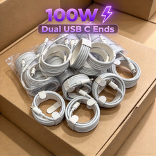 100W Fast Charging USB-C to Type-C Charger Cable Cord For iPhone15 16 17 18 lot