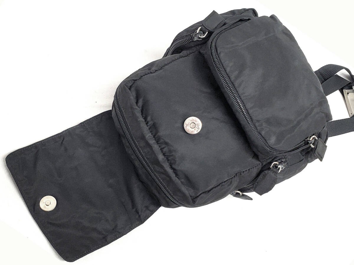PRADA Mini Backpack Nylon Black from japan thumbnail 7
