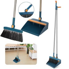 Kehrgarnitur Schaufel Kehrbesen mit Langem Stiel Kehrschaufel 180° Kit Kehrset
