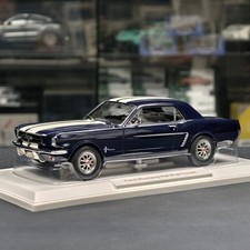 Norev 1:18 Ford Mustang Coupe 1965 Blue Alloy Car Model