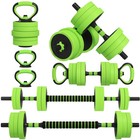 SPORTNOW Weight Dumbbells Set, Barbell, Kettlebell, Push Up Stand, 20kg