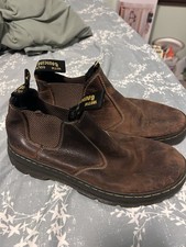 1980s Vintage Doc Martens Brown Made In England Chelsea Boot Men's 9