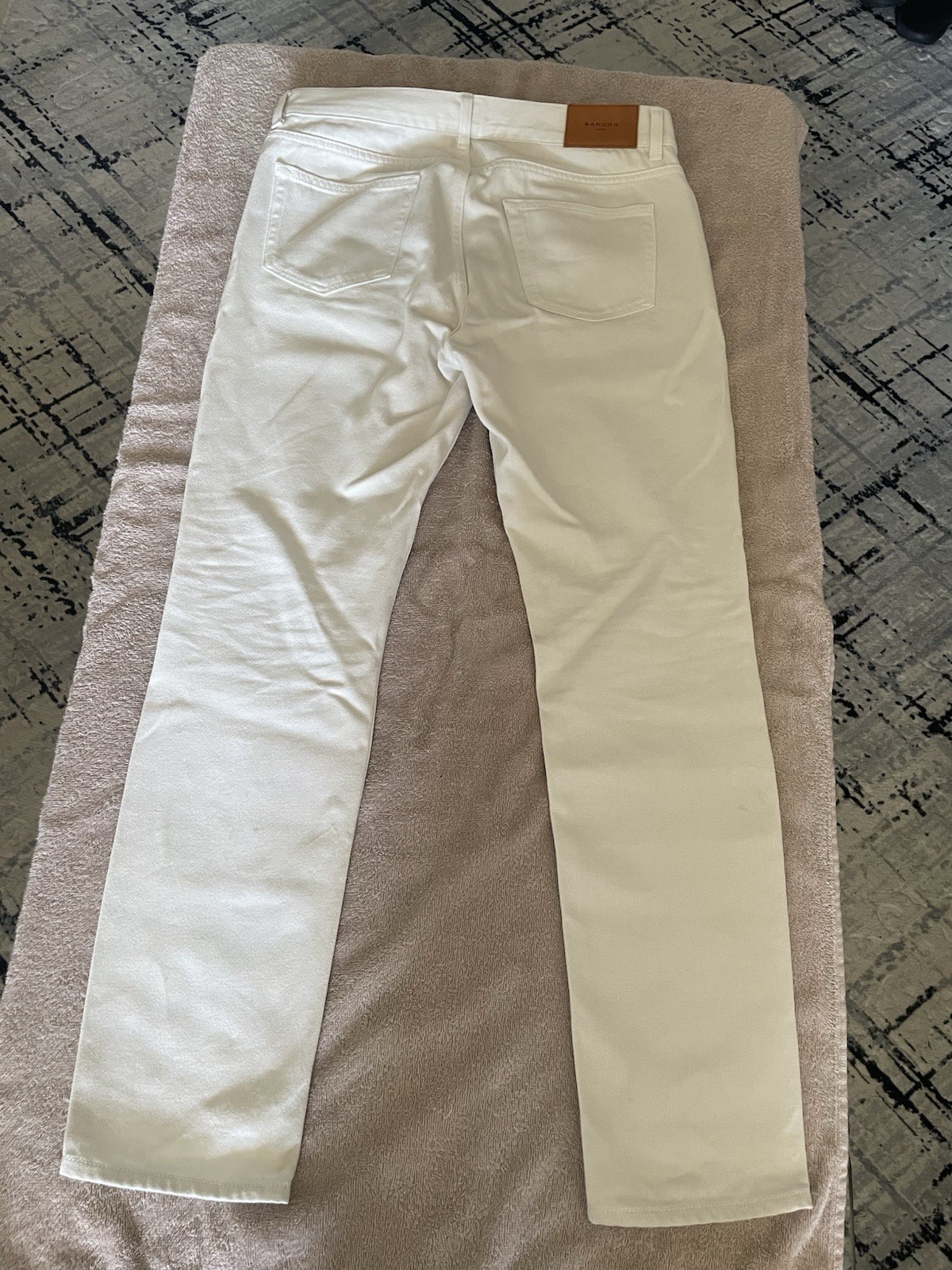 SAINT LAURENT Jean blanc Sandro Paris Taille 40 (US 30) Coupe slim