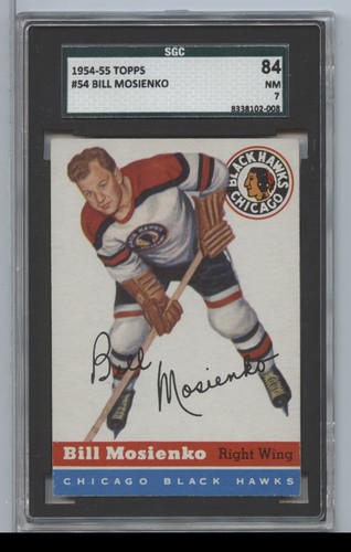 Bill Mosienko #54 1954 Topps card