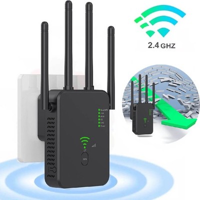300Mbps  WLAN Repeater Router Range WiFi Wireless Signal Verstärker Booster DE