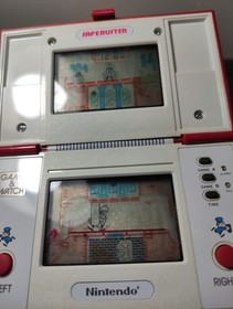 Vintage Nintendo Safe buster Multi Scren Game and watch cib complete pocket size